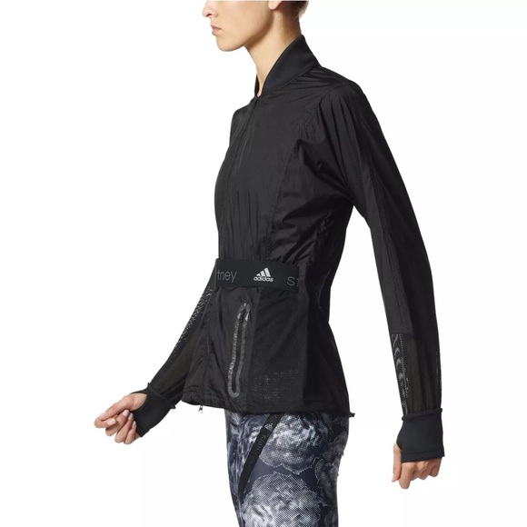 Adidas by Stella McCartney lightweight windbreaker in black, small - Picture 6 of 16